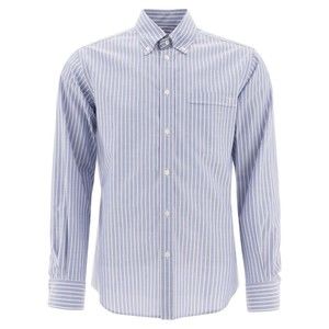 Valentino Light Blue Striped Button-Down Shirt - NWT